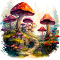 Mushroom Village Decal