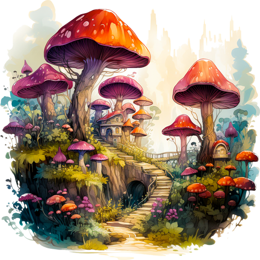 Mushroom Village Decal