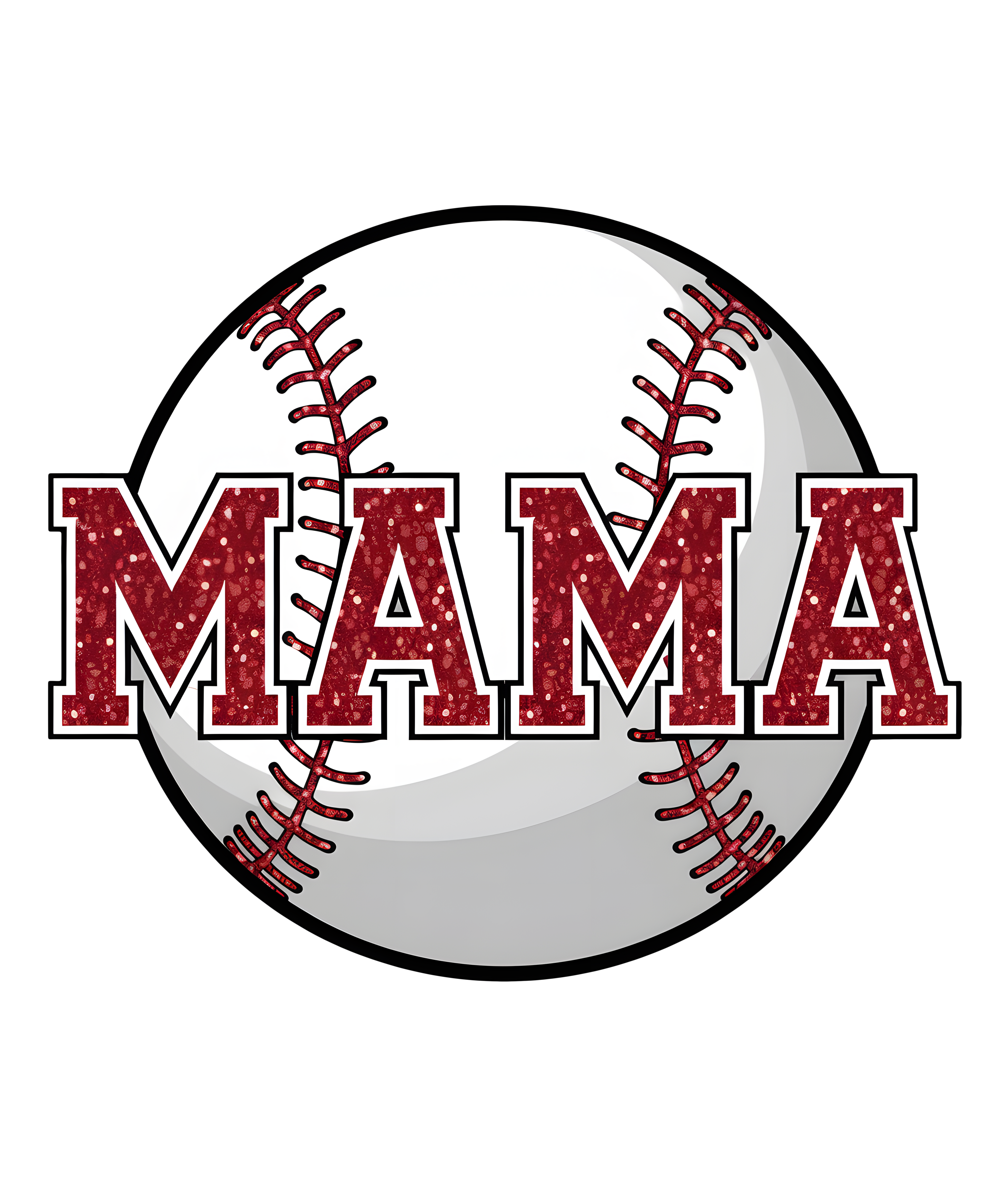 Mama Baseball Decal