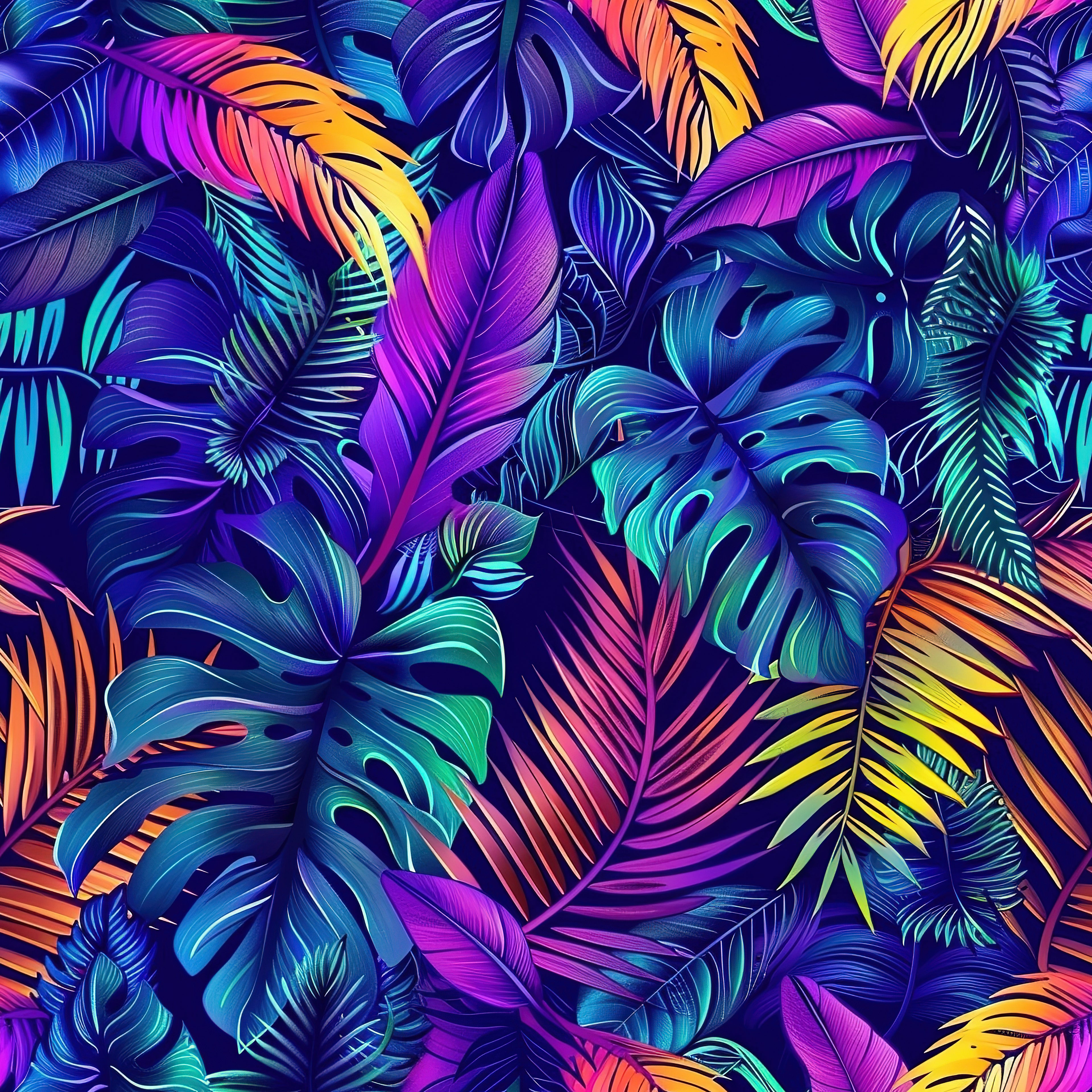 Neon Monstera Vinyl 1