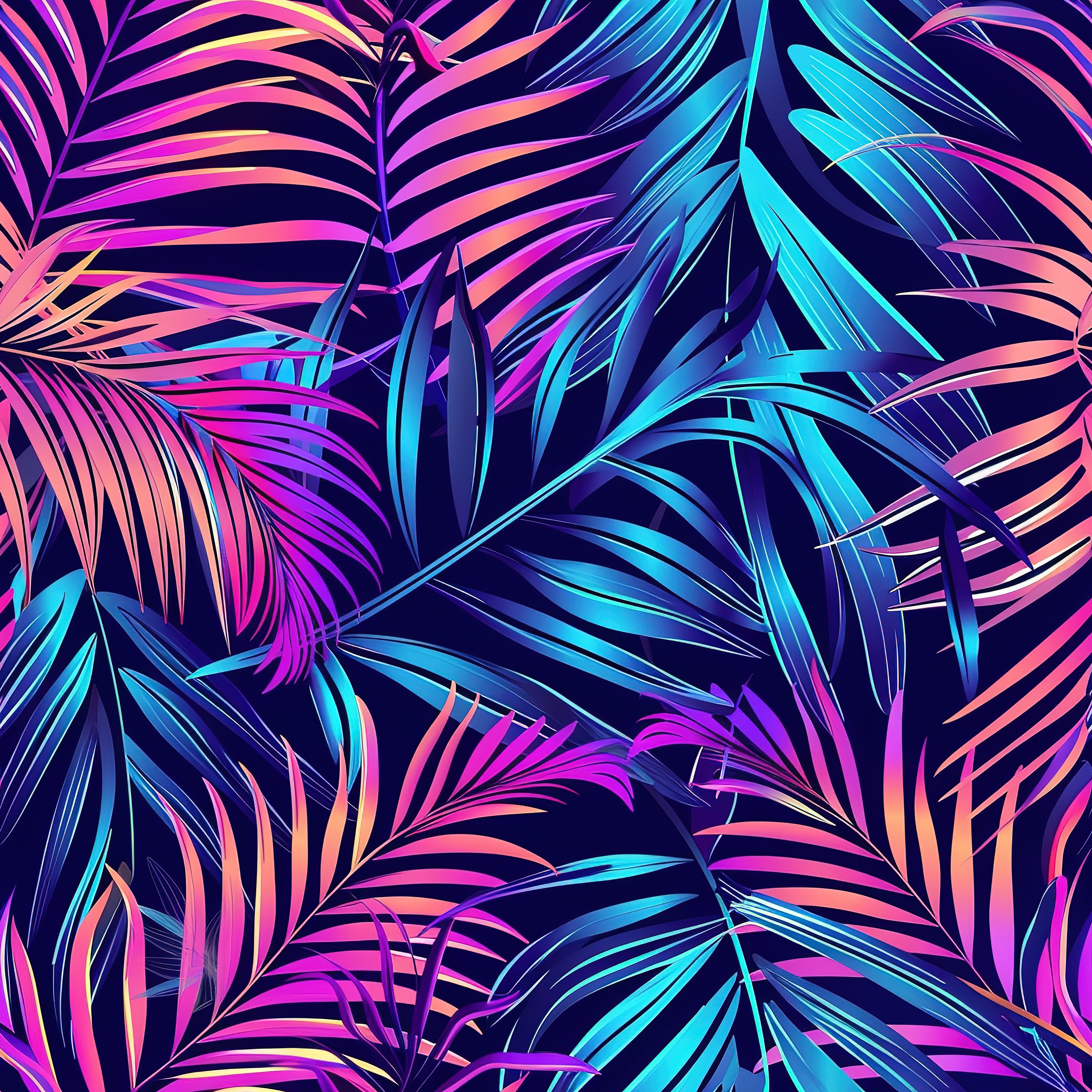 Neon Monstera Vinyl 4