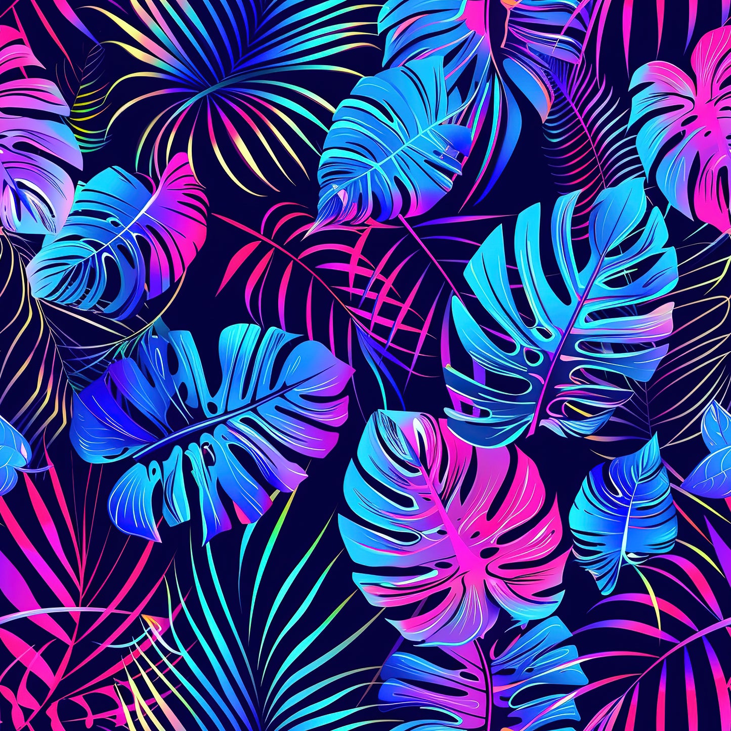 Neon Monstera Vinyl 5