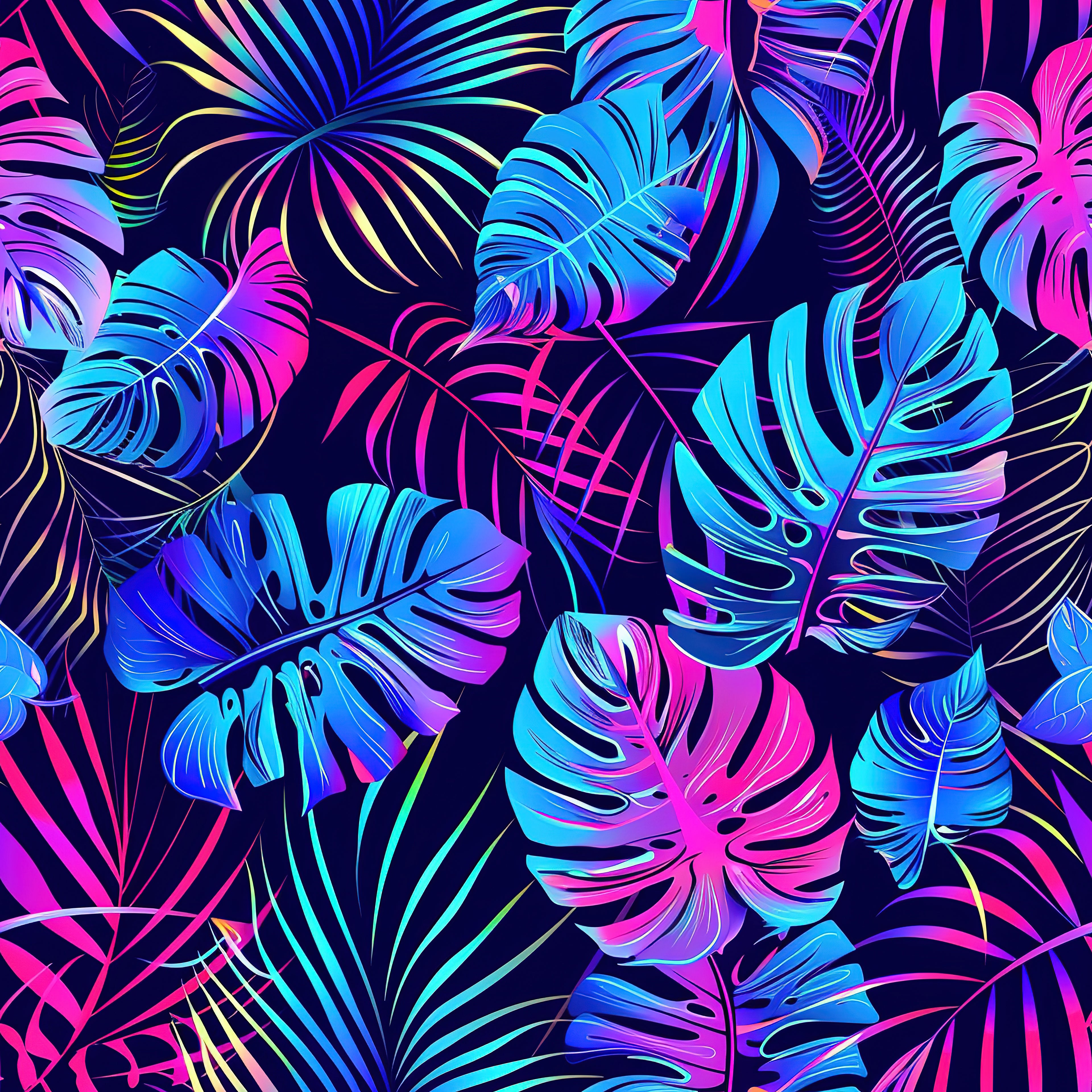 Neon Monstera Vinyl 5