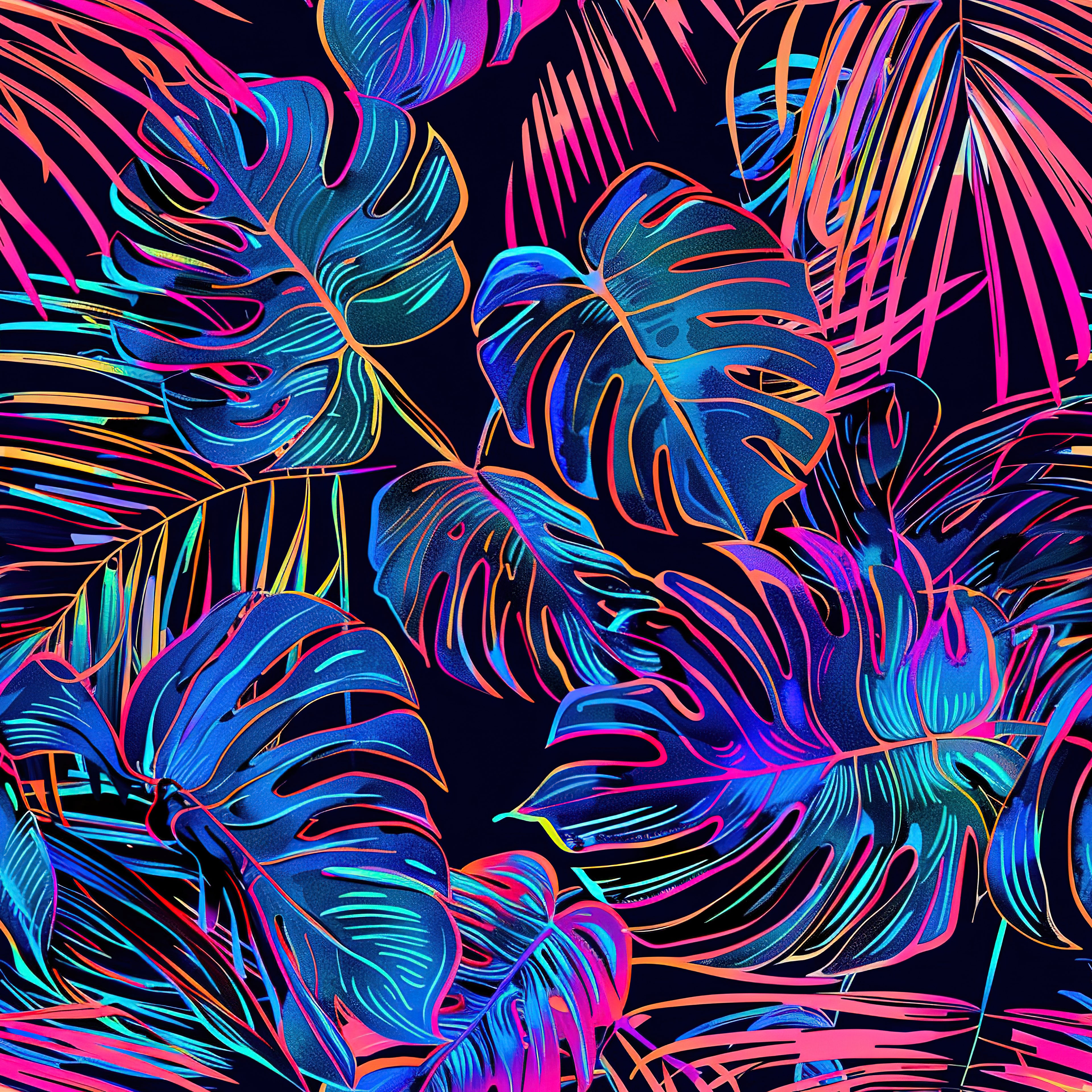Neon Monstera Vinyl 7