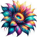 Neon Sunflower 1
