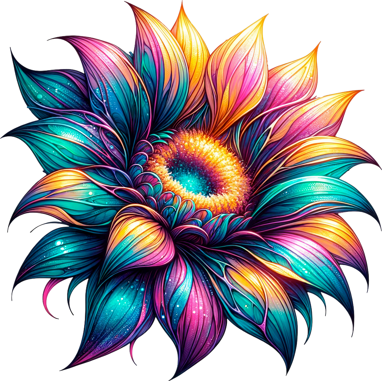 Neon Sunflower 1