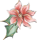 North Pole Collection -Red Flower