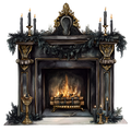 Gothic Christmas Decal 67