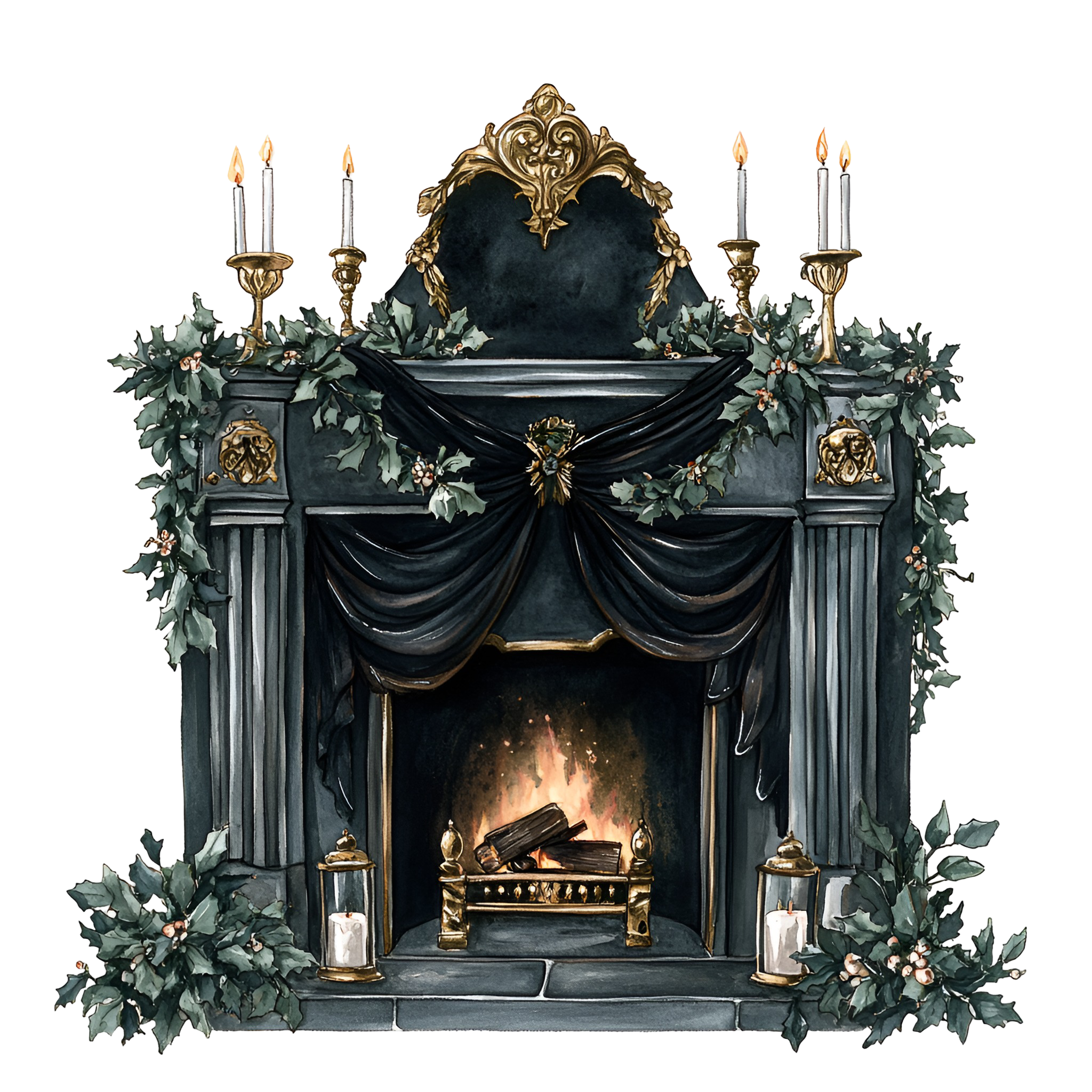 Gothic Christmas Decal 66