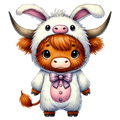 Easter Cow Decal 5