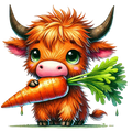 Easter Cow Decal 2