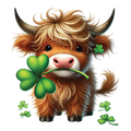 St. Patrick's Day Collection- Clover Cow UVDTF Decal