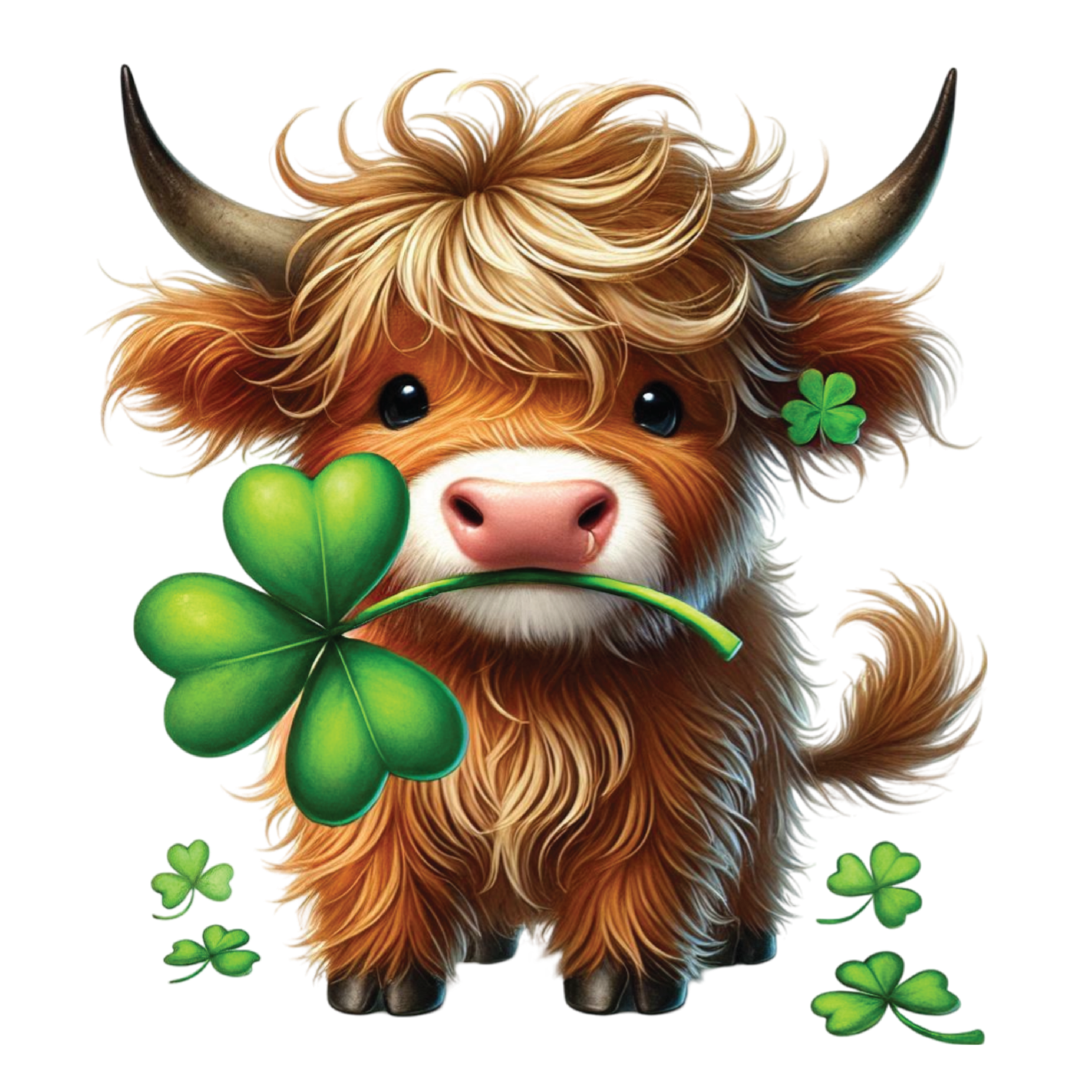 St. Patrick's Day Collection- Clover Cow UVDTF Decal