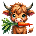 Easter Cow Decal 3
