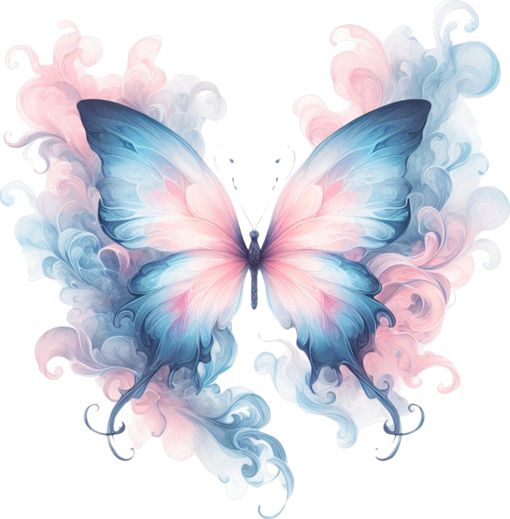 Pastel Smoke Butterflies
