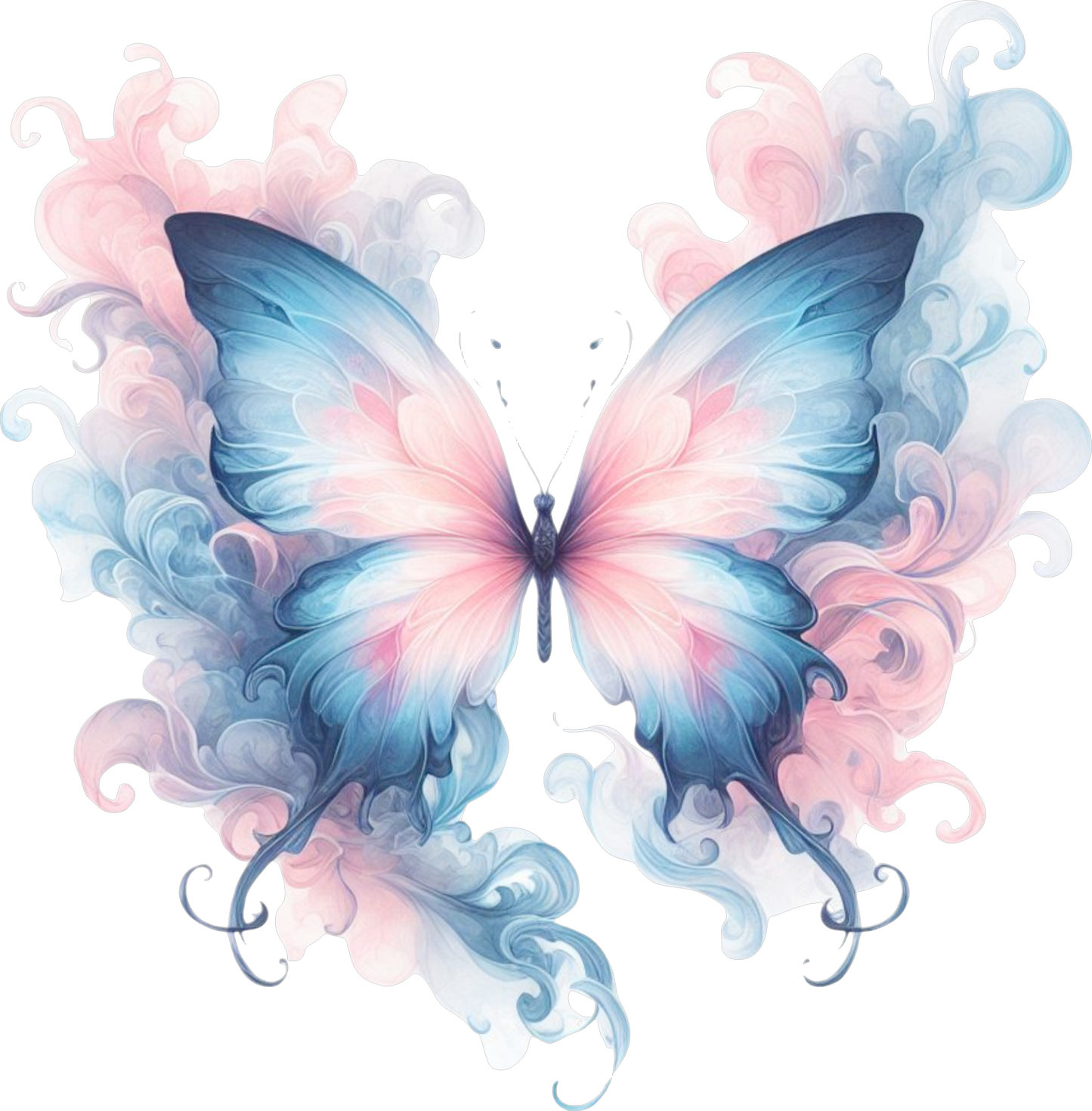 Pastel Smoke Butterflies