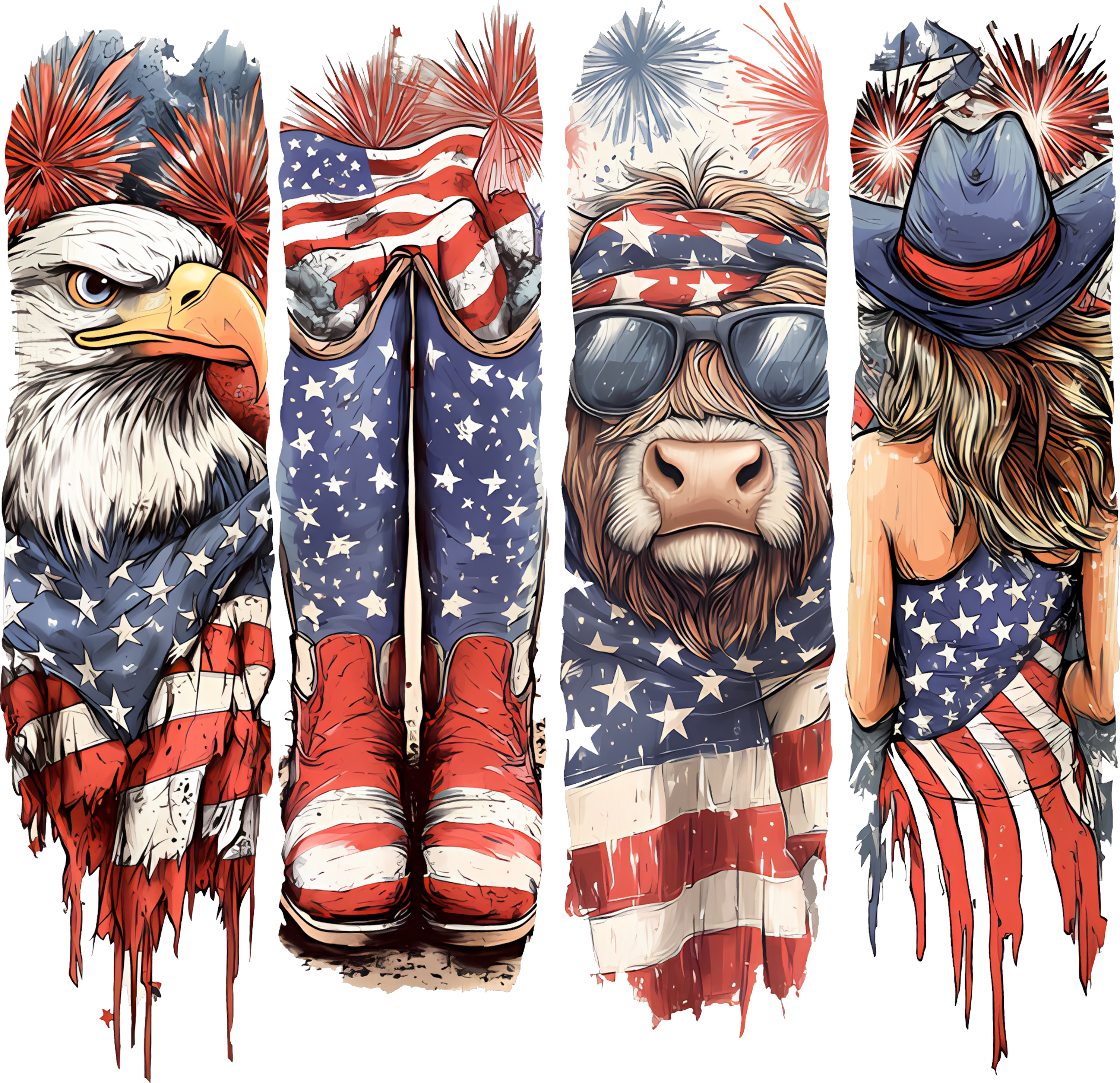 Patriotic Brushstrokes