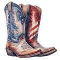 Patriotic Cowboy Boots 6