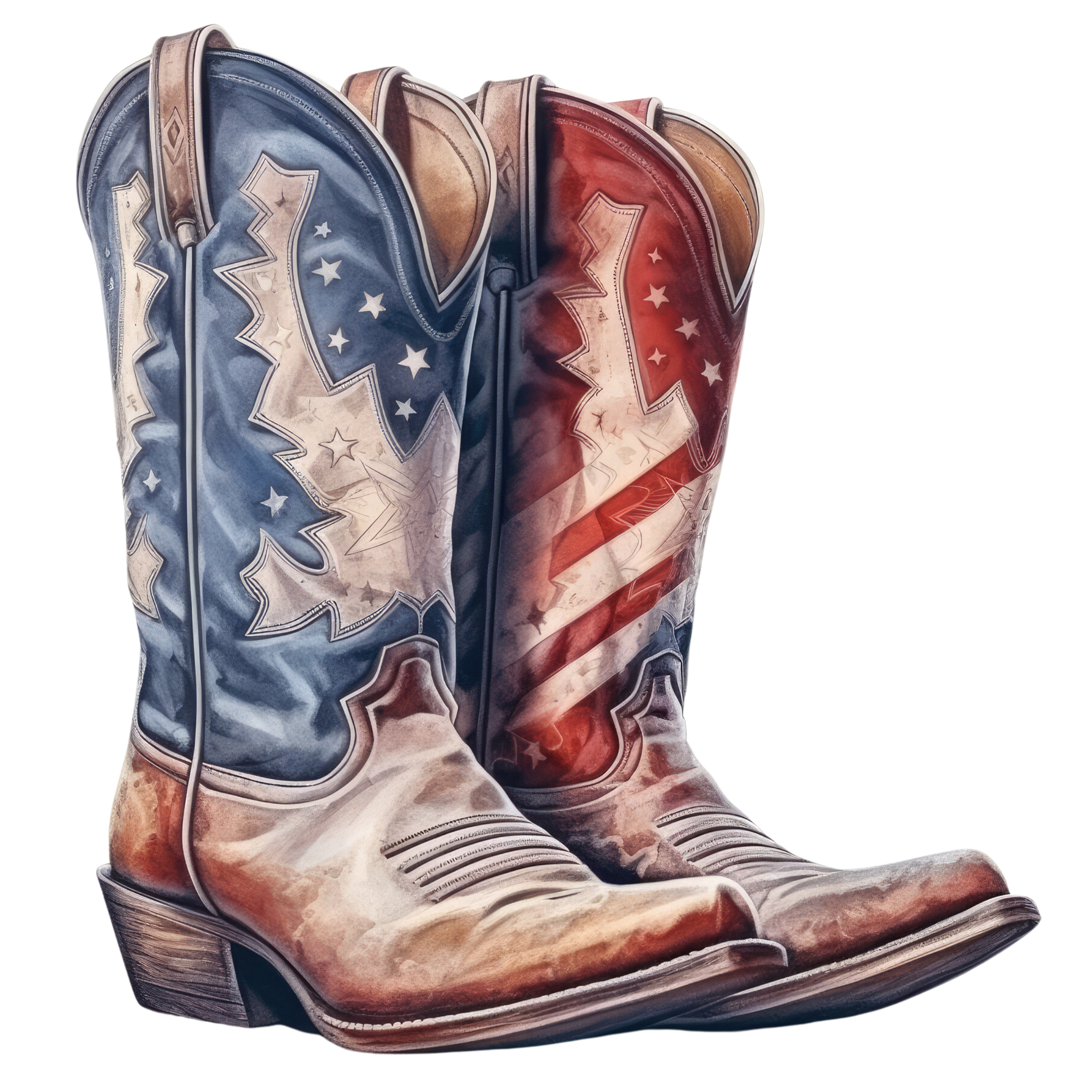 Patriotic Cowboy Boots 6