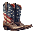 Patriotic Cowboy Boots 2