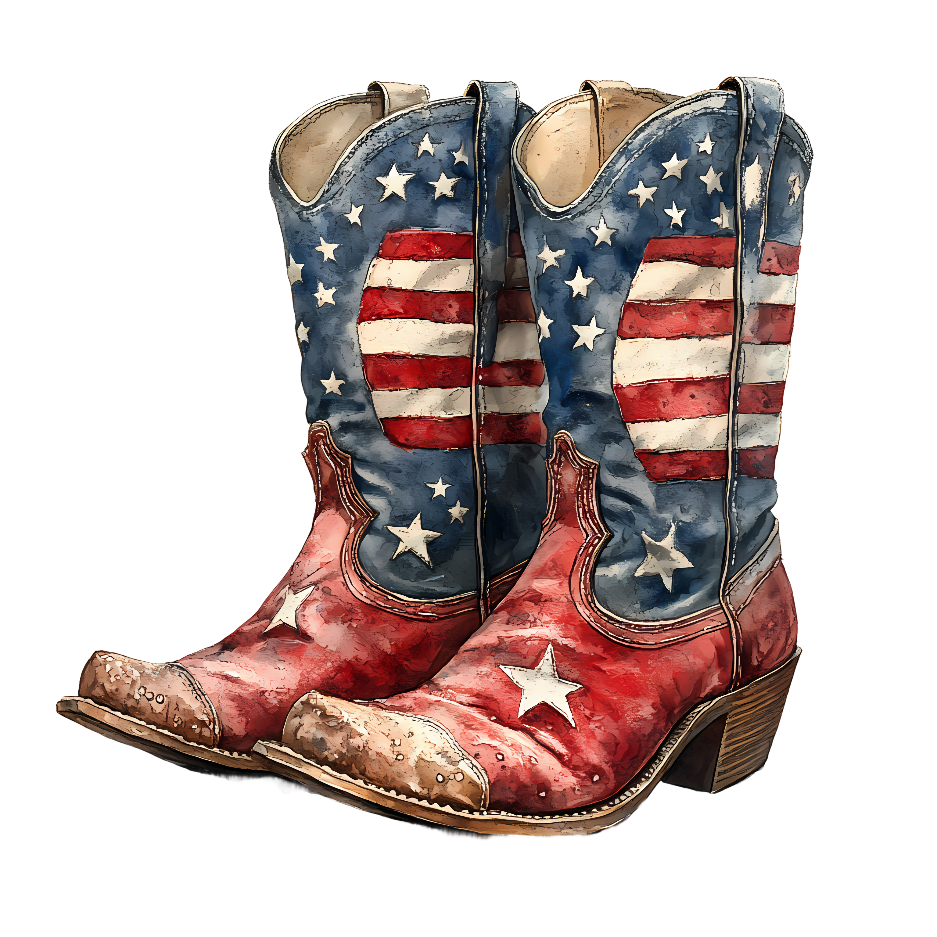 Patriotic Cowboy Boots 1