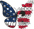 Patriotic Flower Butterfly