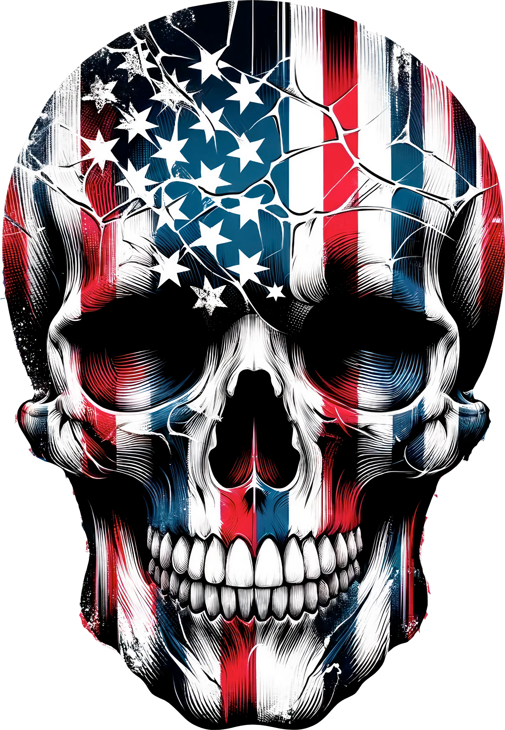 Patriotic Skull