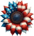 Patriotic Sunflower