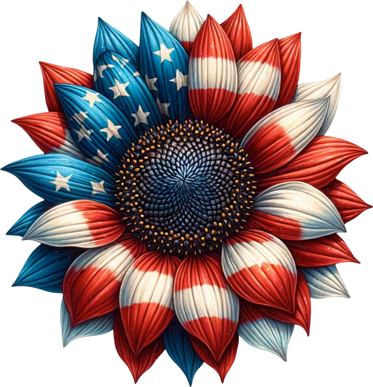 Patriotic Sunflower