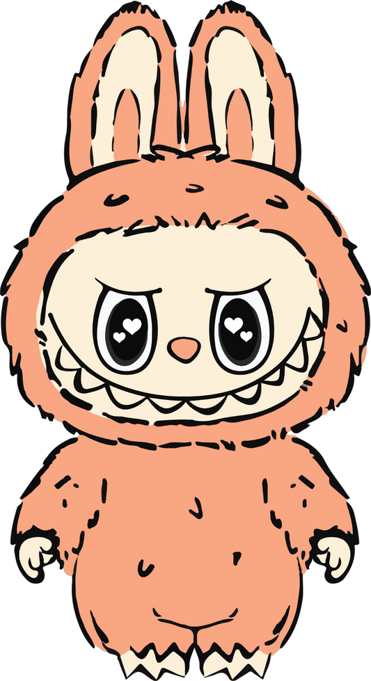 Peach Labubu