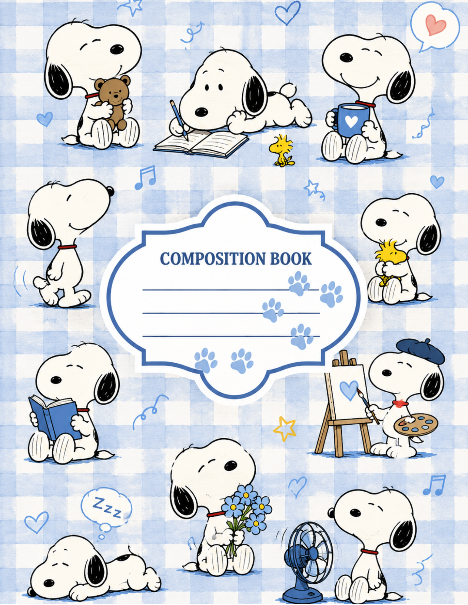 Peanuts Themed Composition Notebooks VINYL ONLY