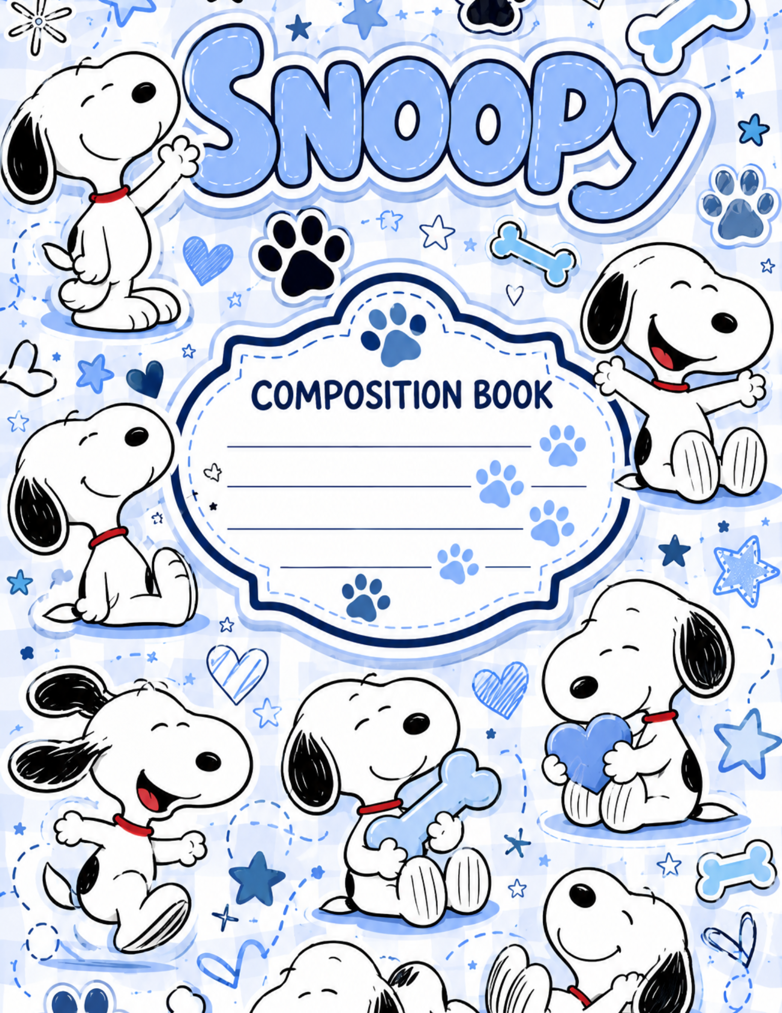 Peanuts Themed Composition Notebooks VINYL ONLY