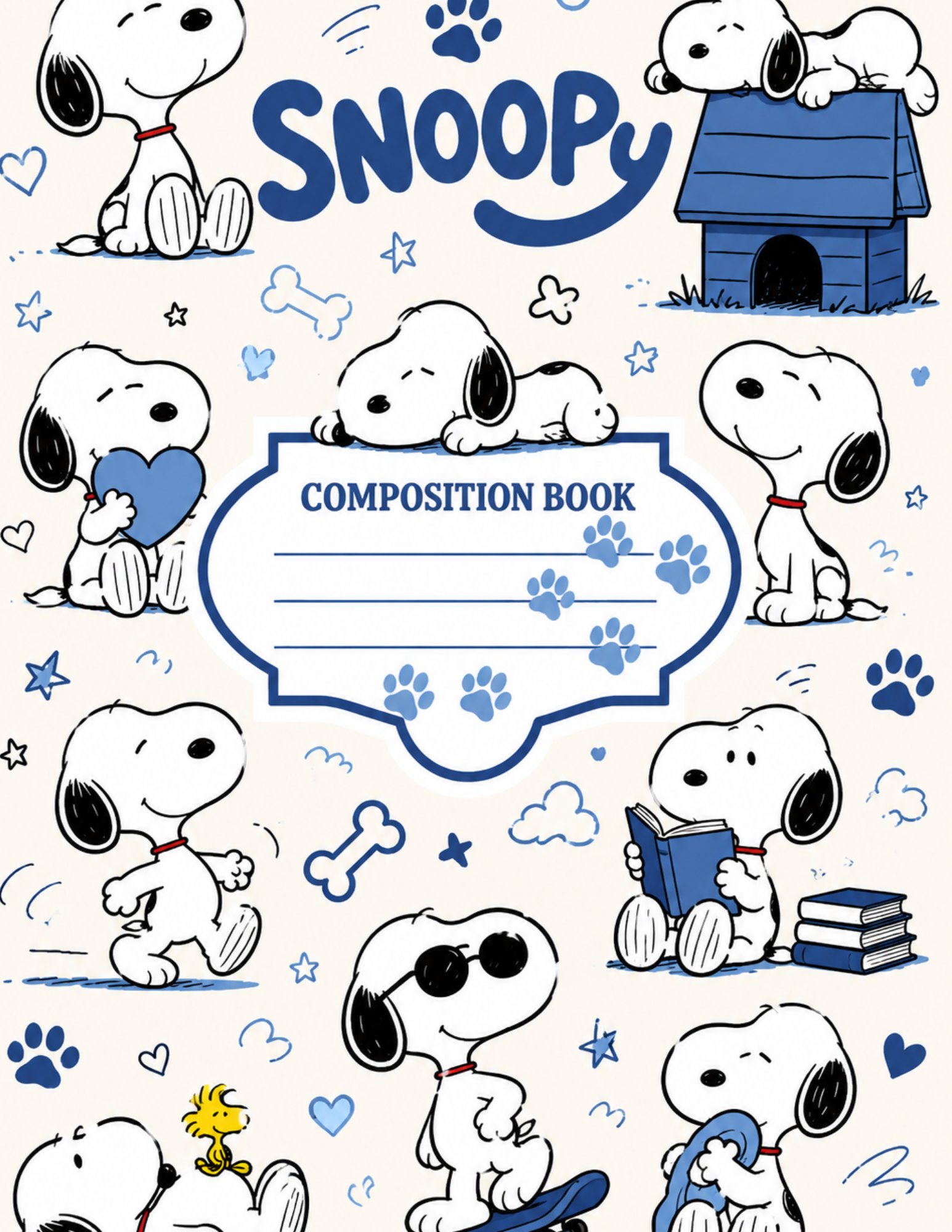 Peanuts Themed Composition Notebooks VINYL ONLY