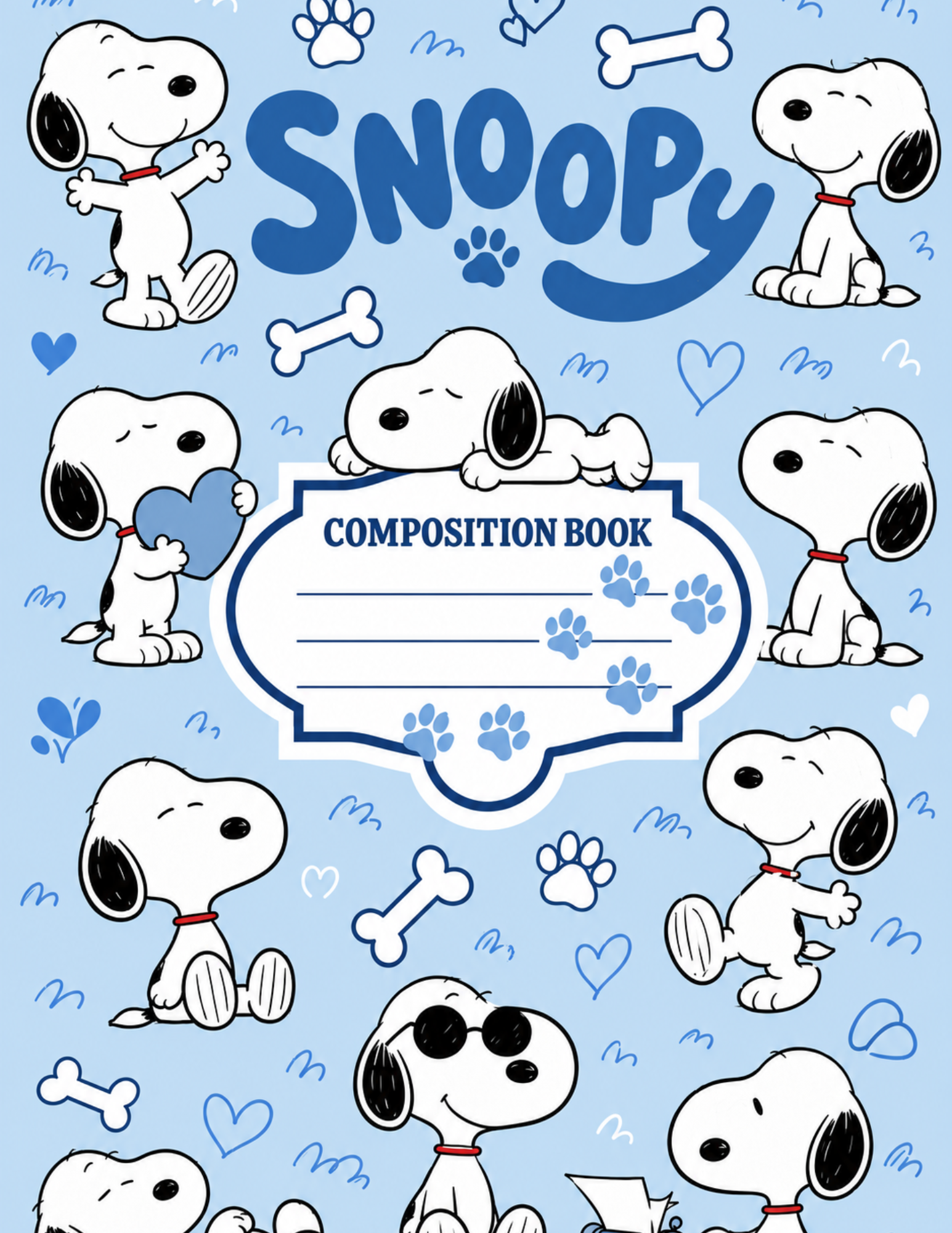 Peanuts Themed Composition Notebooks VINYL ONLY
