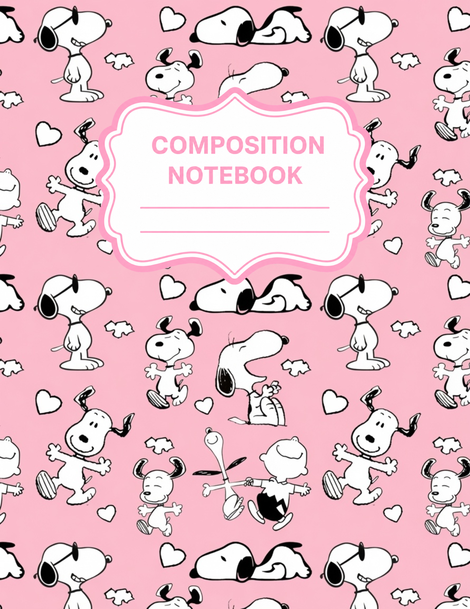 Peanuts Themed Composition Notebooks VINYL ONLY