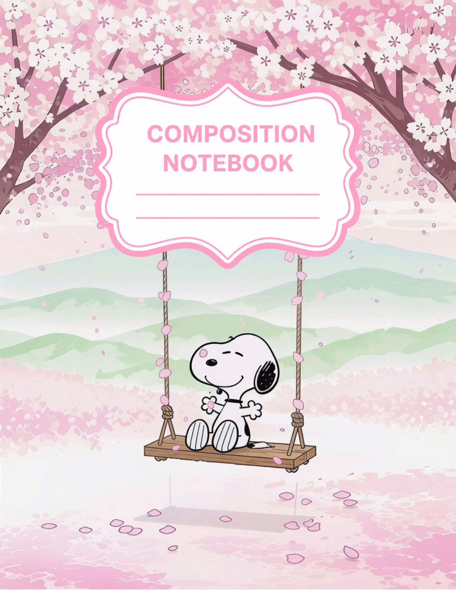 Peanuts Themed Composition Notebooks VINYL ONLY