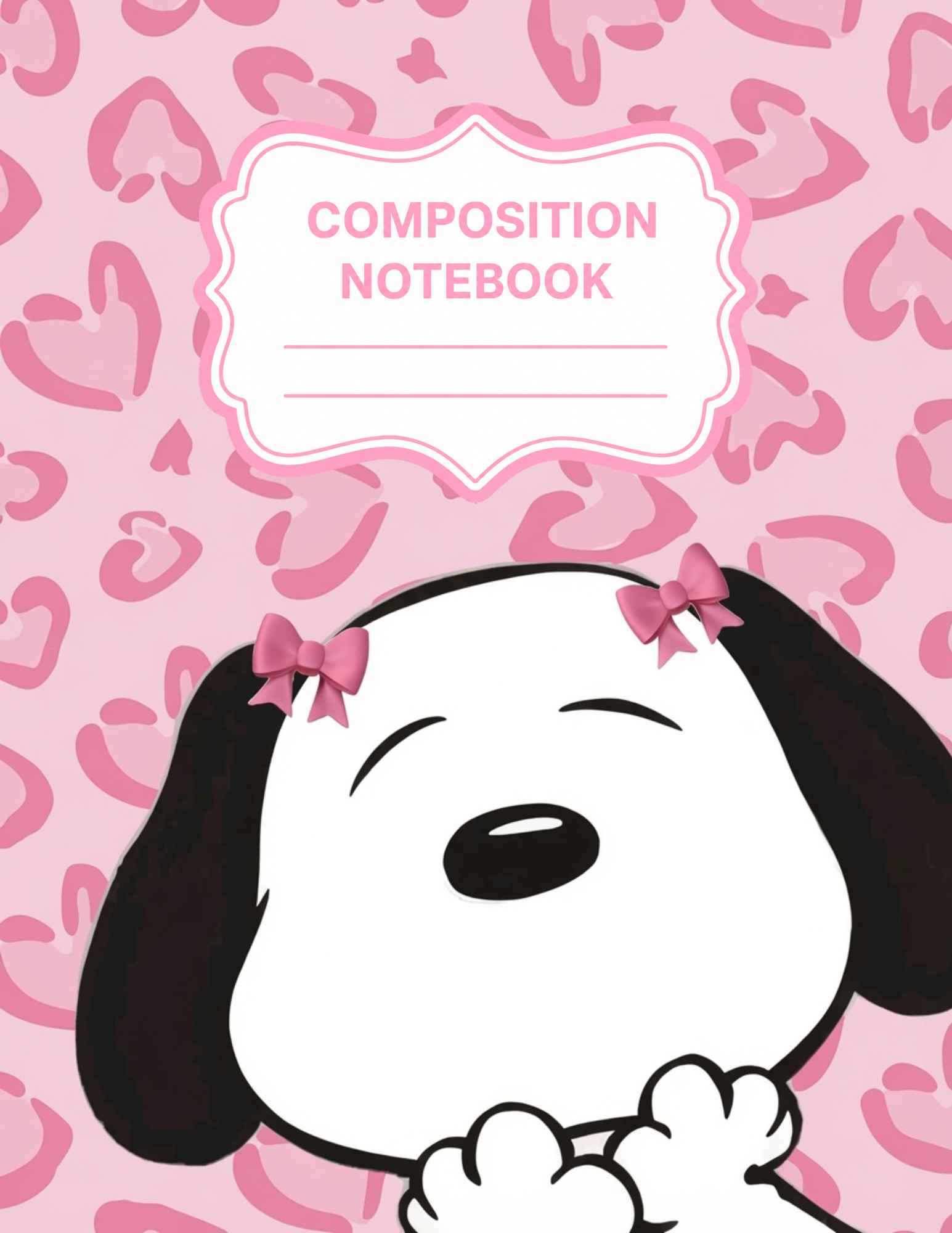 Peanuts Themed Composition Notebooks VINYL ONLY