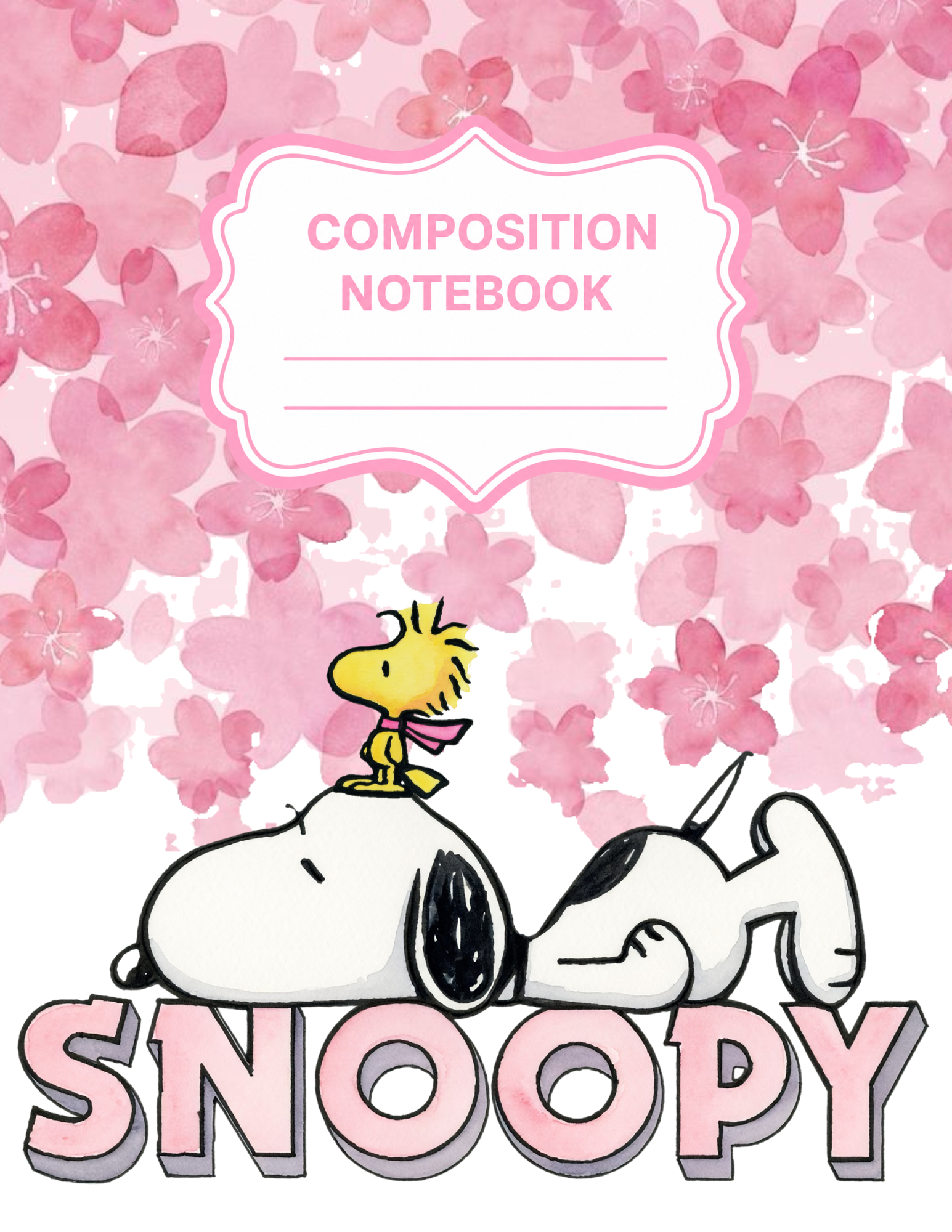Peanuts Themed Composition Notebooks VINYL ONLY