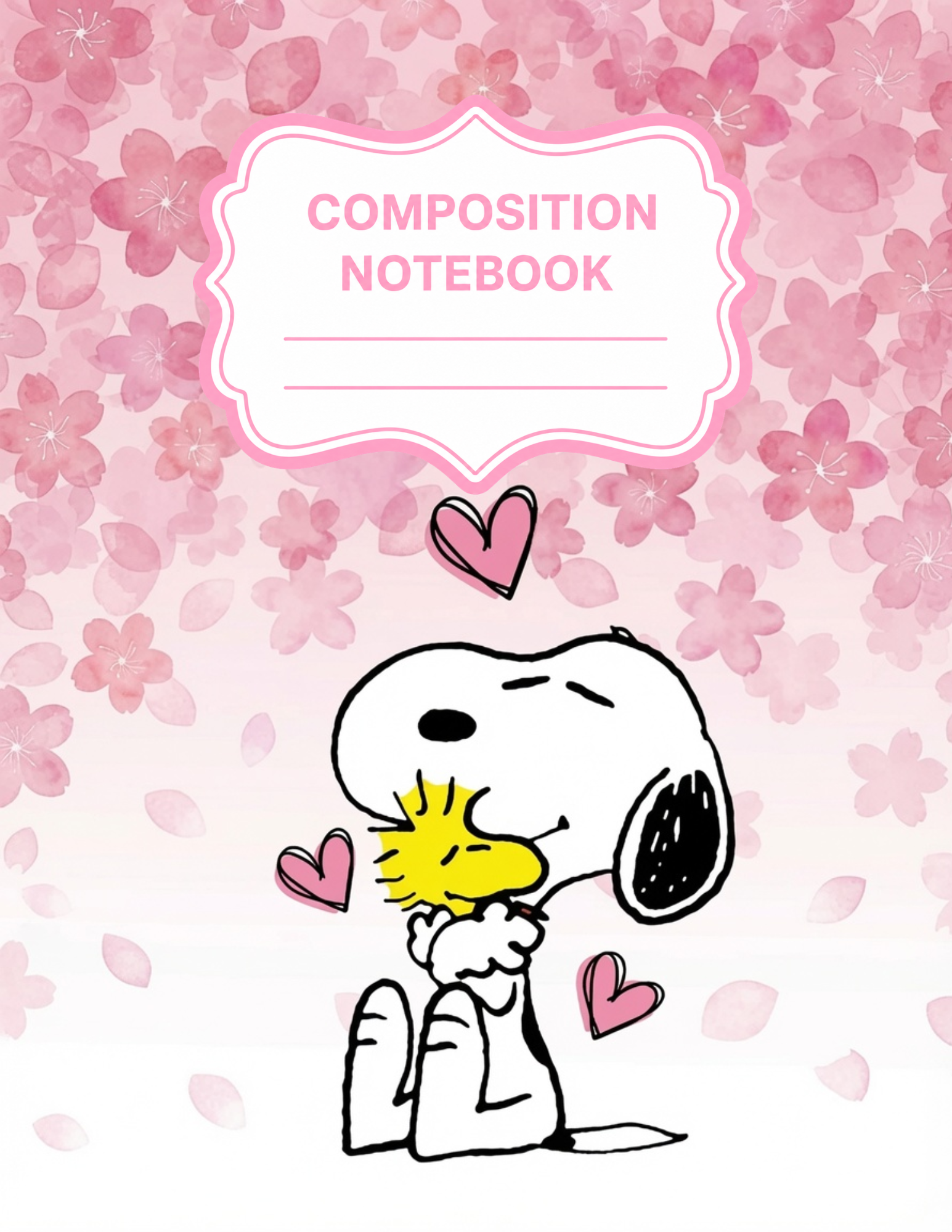Peanuts Themed Composition Notebooks VINYL ONLY