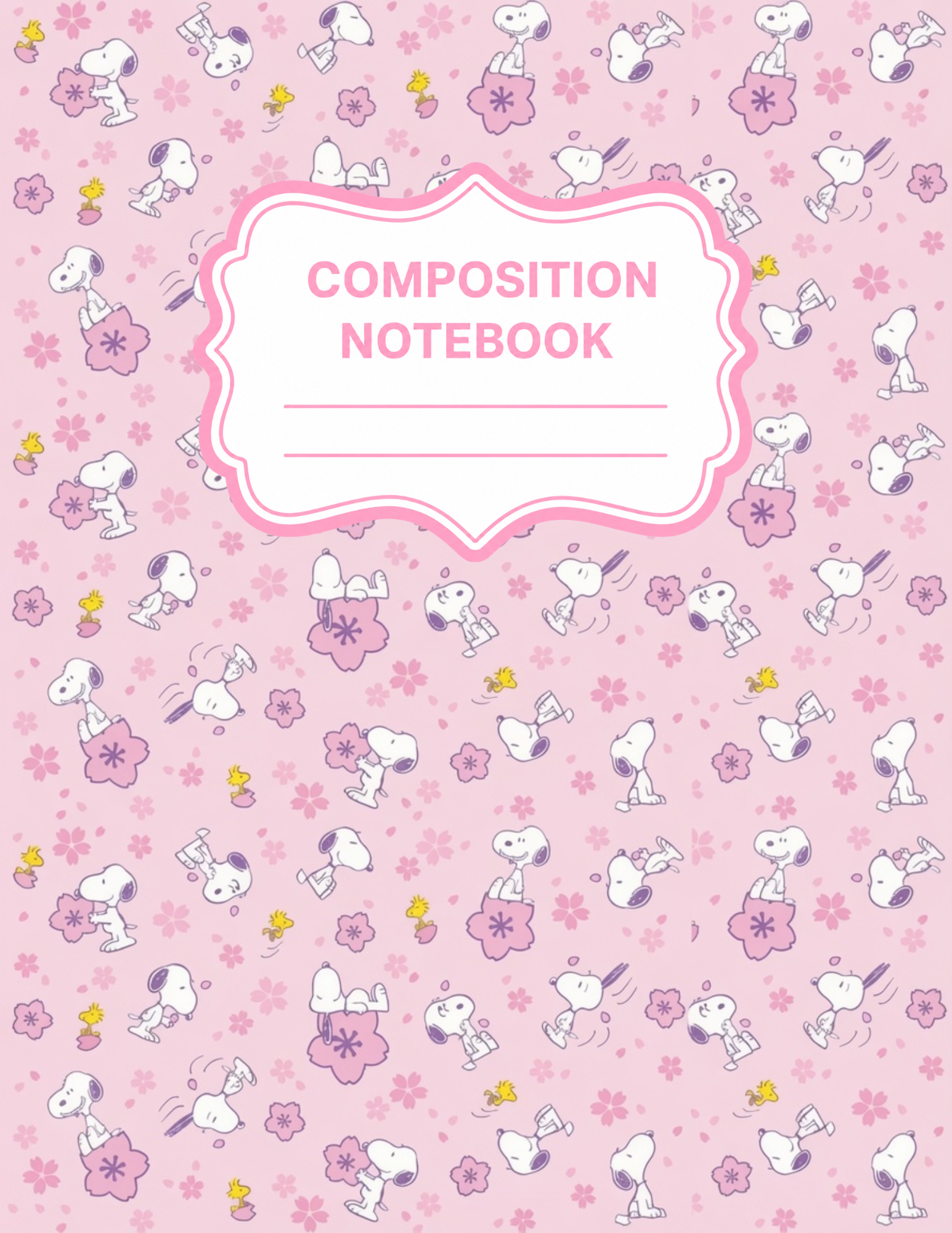 Peanuts Themed Composition Notebooks VINYL ONLY