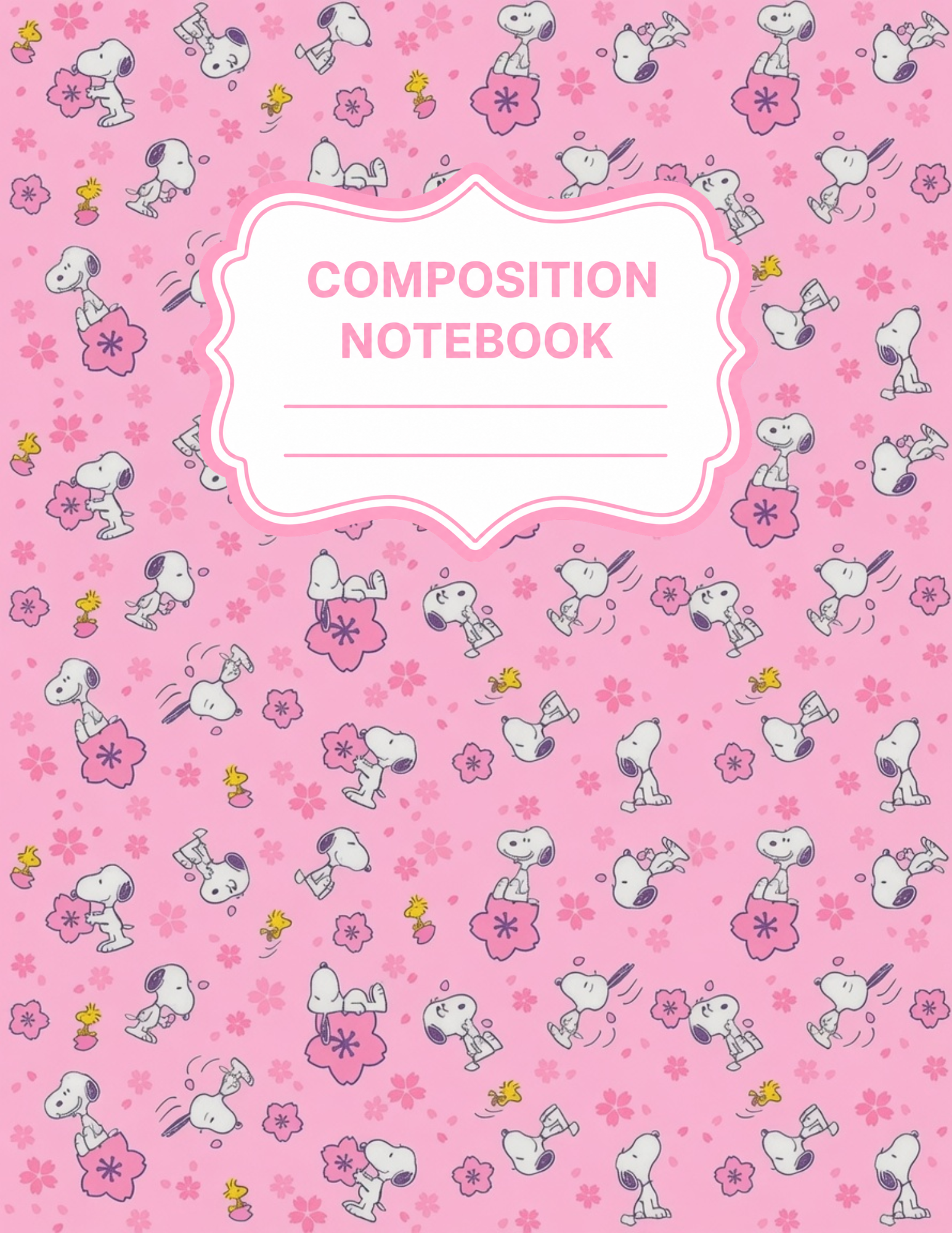 Peanuts Themed Composition Notebooks VINYL ONLY