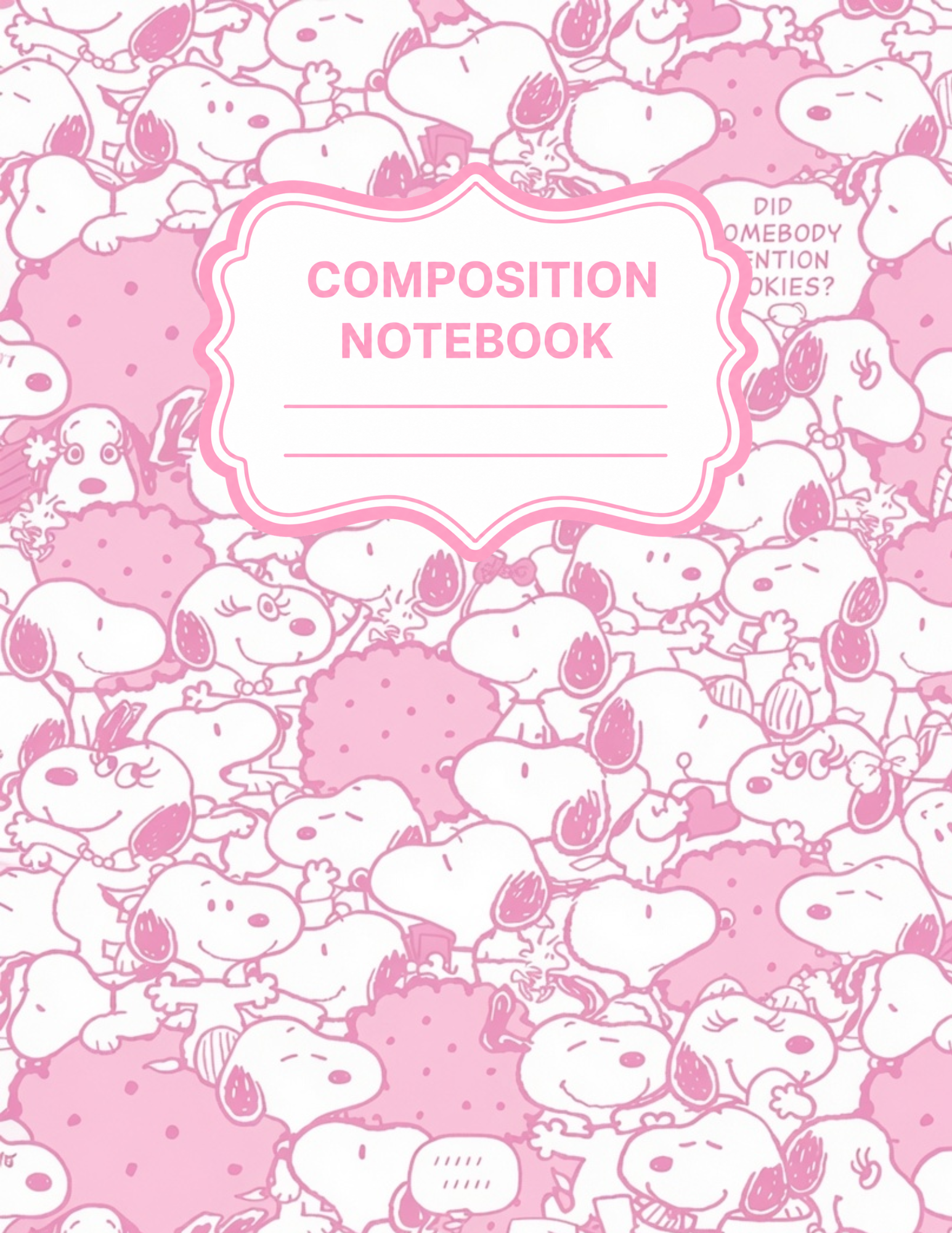 Peanuts Themed Composition Notebooks VINYL ONLY