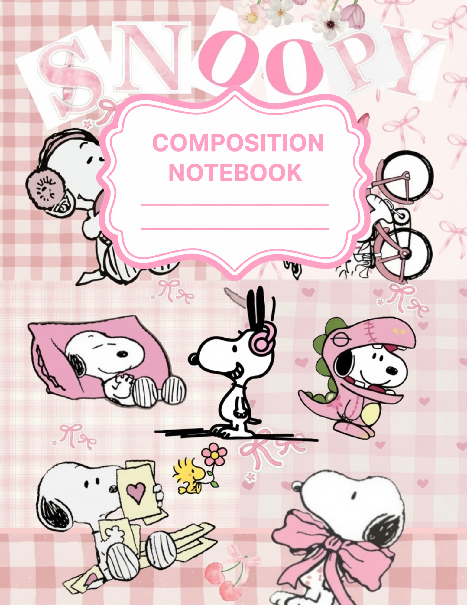 Peanuts Themed Composition Notebooks VINYL ONLY