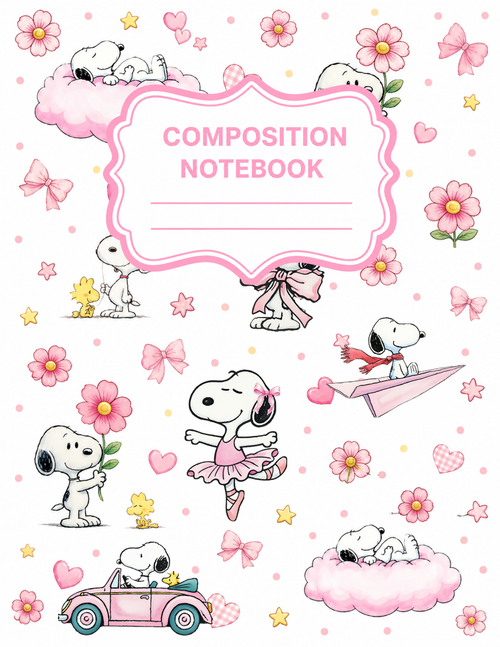 Peanuts Themed Composition Notebooks VINYL ONLY