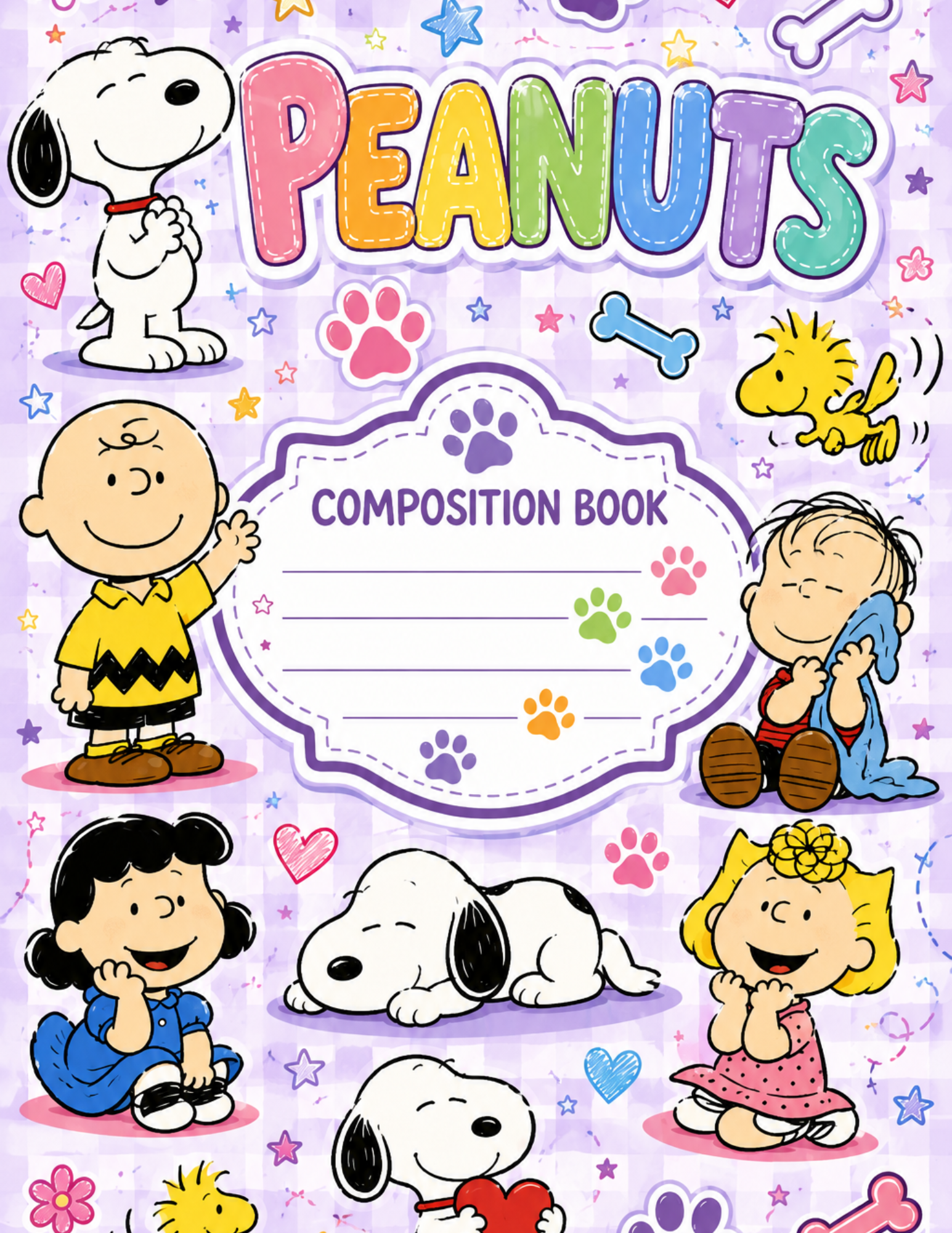 Peanuts Themed Composition Notebooks VINYL ONLY