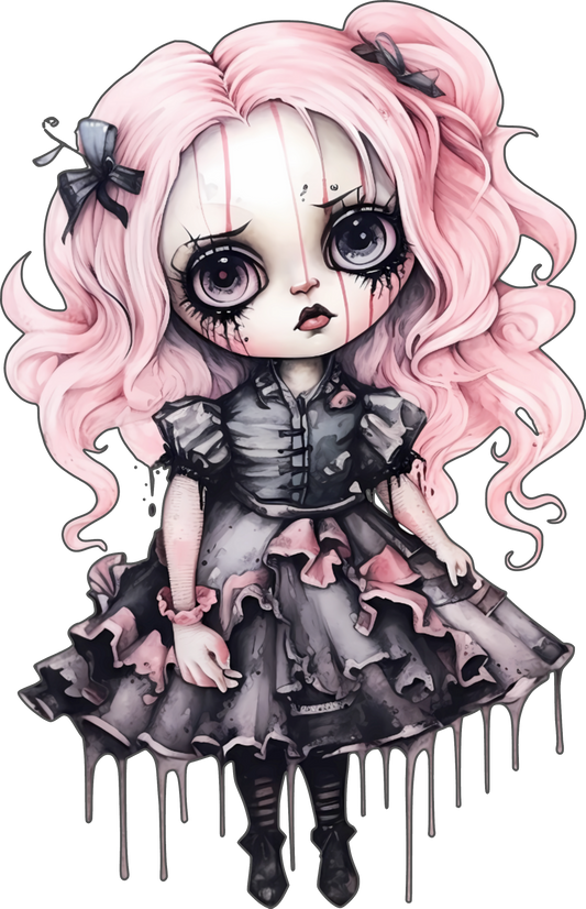 Pink Hair Dead Doll