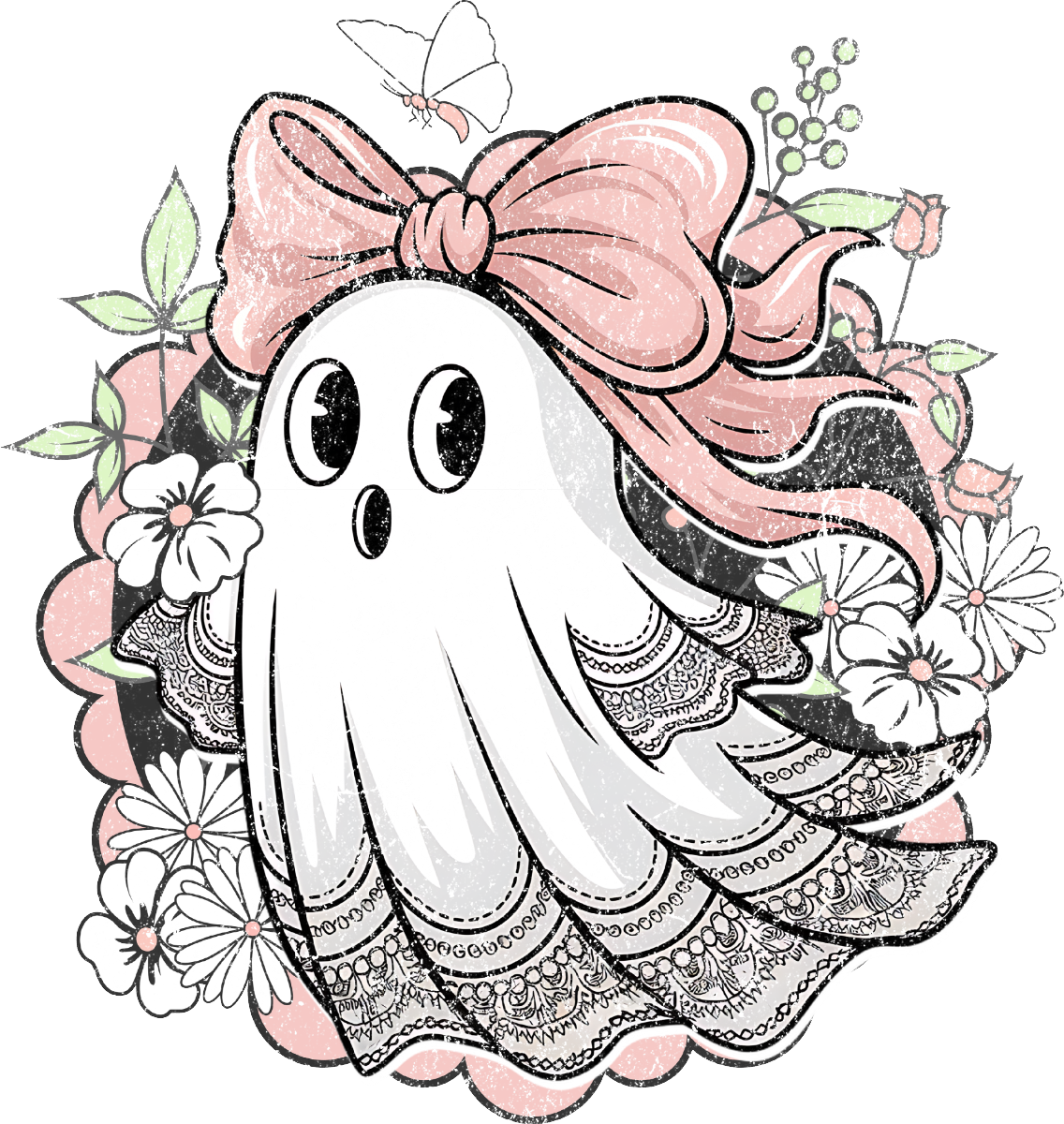 Pink Halloween Decal 6