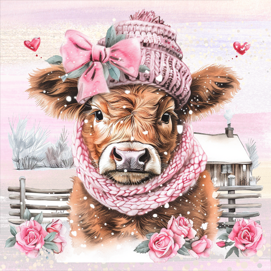 Pink Highland Cow Collection- Vinyl 2