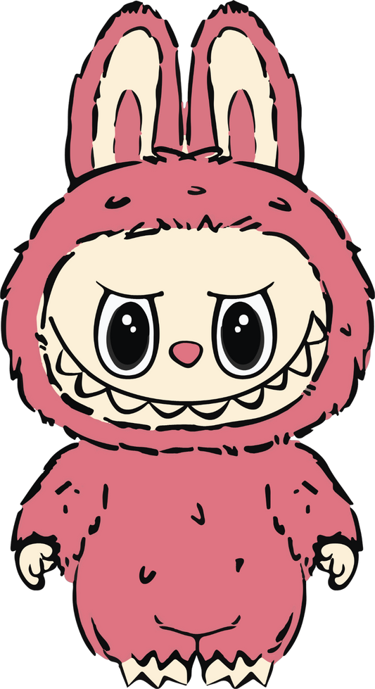 Dark Pink Labubu