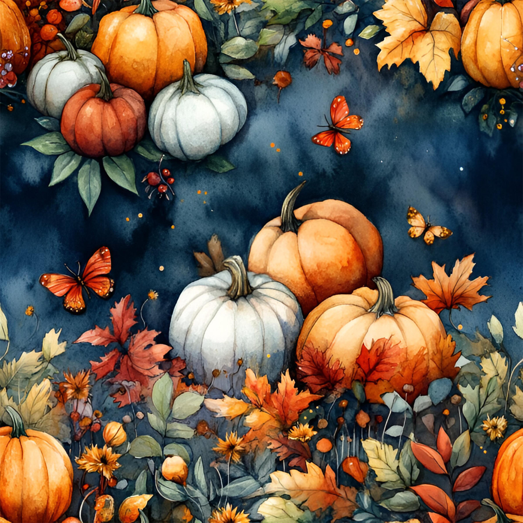 Pumpkin Sunflower Vinyl 5